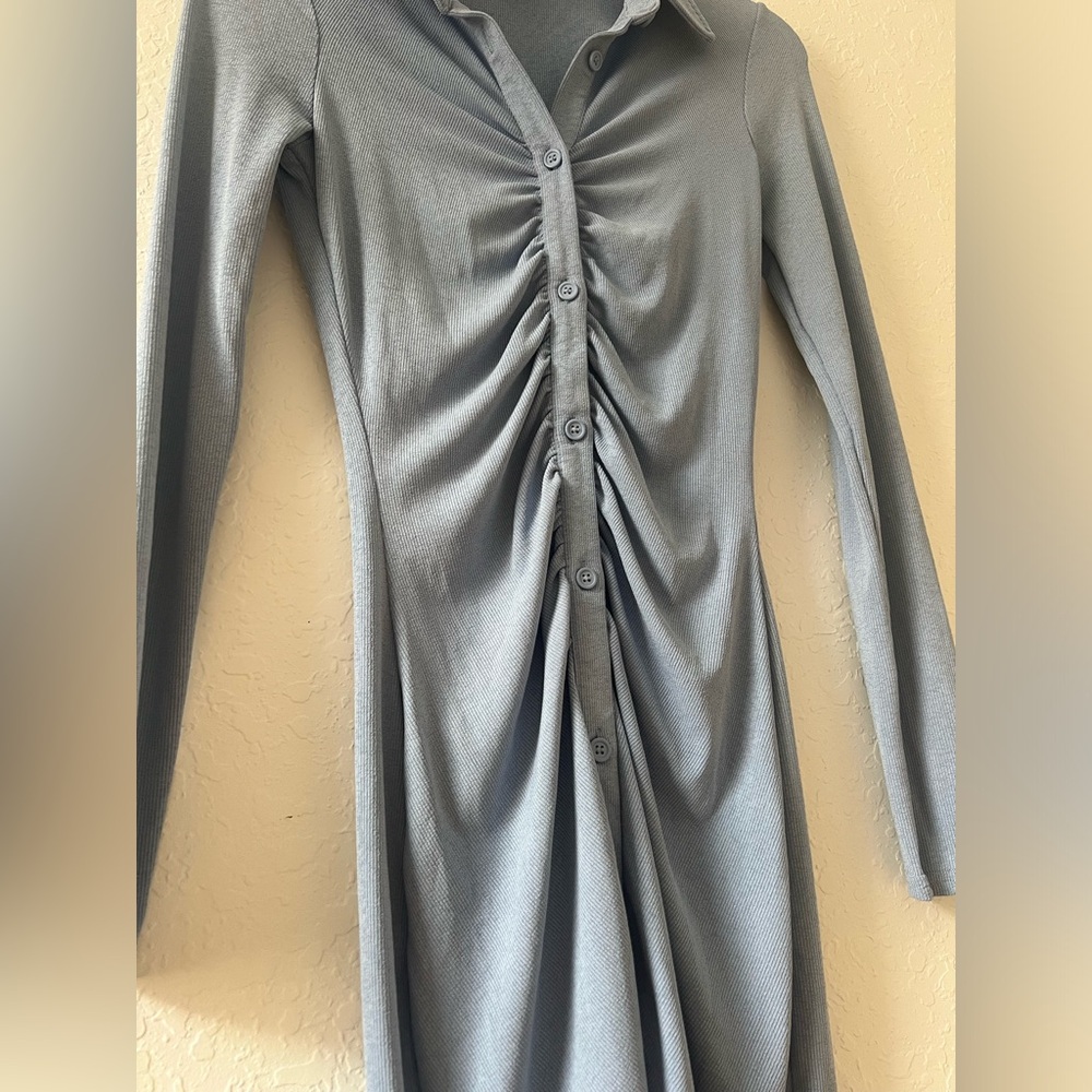 H&M Button Up Ruched Dress - Picture 7 of 9